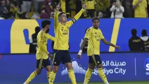 Dua Gol Ronaldo Bawa Al Nassr Taklukkan Al Akhdoud 3-0 di Liga Arab Saudi