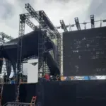 Panggung Tahun Baru 2026 di Bundaran HI Mulai Didirikan, Tanpa Kembang Api Diganti Video Mapping