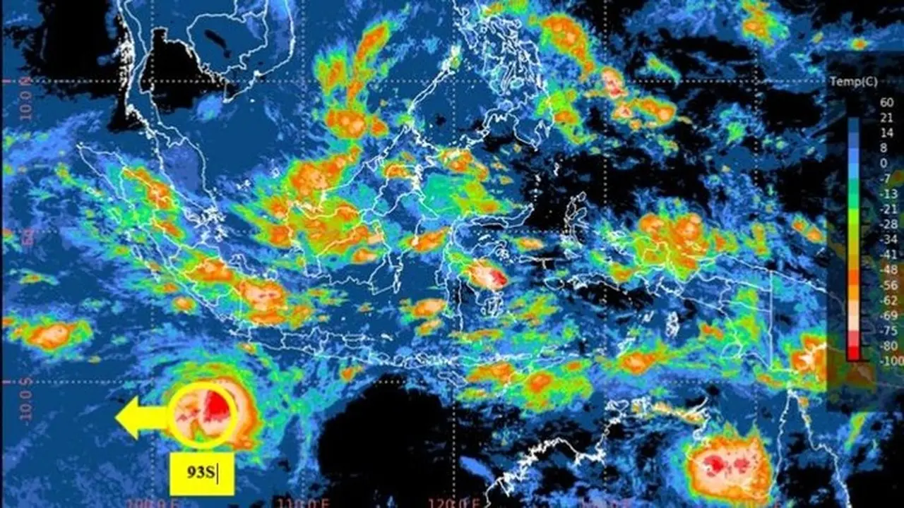 BMKG Prediksi Bibit Siklon 93S Meningkat Jadi Siklon Tropis, Dampak Cuaca Ekstrem Mengintai BMKG Prediksi Bibit Siklon 93S Meningkat Jadi Siklon Tropis, Dampak Cuaca Ekstrem Mengintai