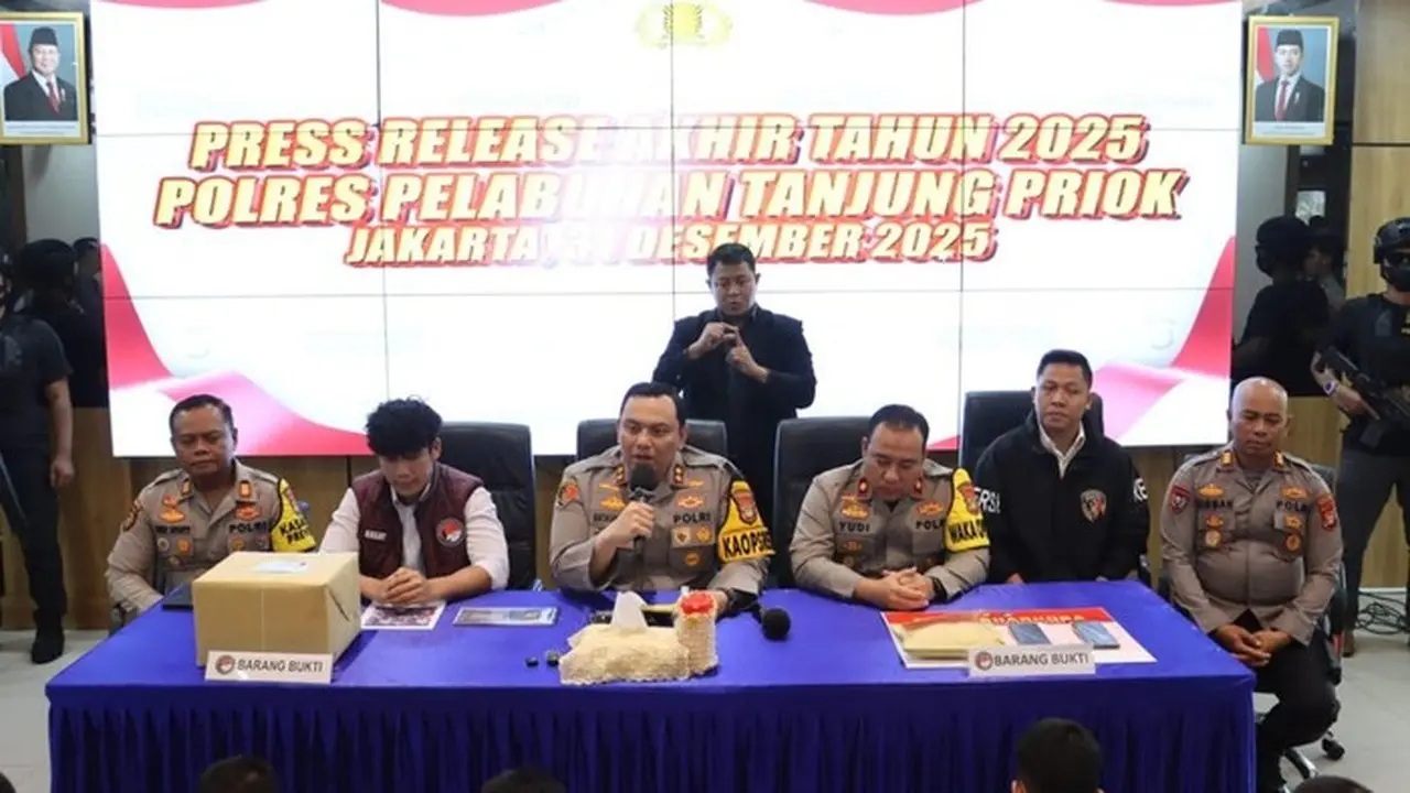 Polres Tanjung Priok Ungkap 348 Perkara Sepanjang 2025, Sita Narkoba Rp 199 Miliar Polres Tanjung Priok Ungkap 348 Perkara Sepanjang 2025, Sita Narkoba Rp 199 Miliar