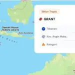 Siklon Tropis Grant Berkembang dari Bibit 93S, Berada di Selatan Lampung dan Menjauhi Indonesia Siklon Tropis Grant Berkembang dari Bibit 93S, Berada di Selatan Lampung dan Menjauhi Indonesia
