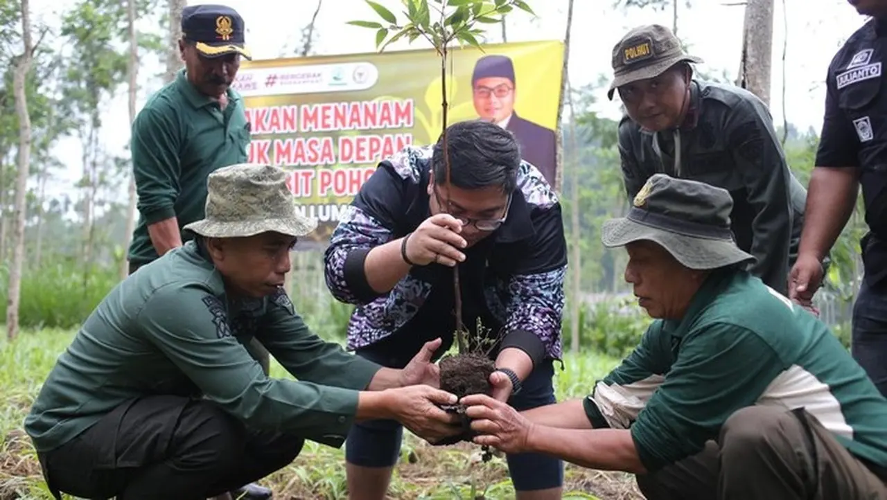 Kawendra Bersama Perhutani Tanam 888 Bibit Pohon di Lumajang, Jaga Kelestarian Alam