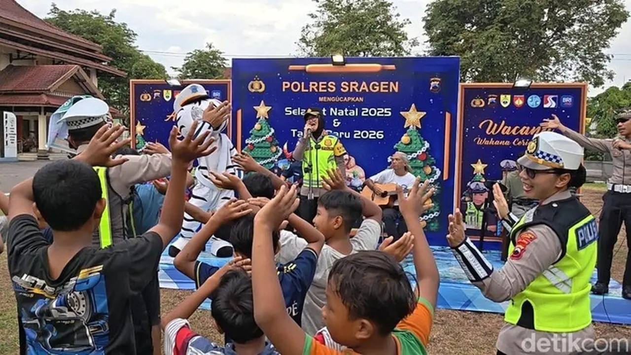 Polres Sragen Hadirkan Wahana Ceria Anak Gratis di Pos Pengamanan Nataru 2025/2026