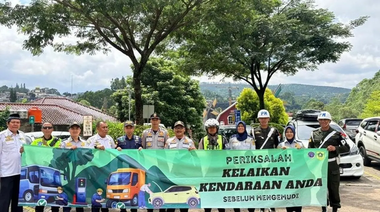 Dishub Bogor Temukan 2 Bus Tak Layak Jalan di Puncak Saat Inspeksi Keselamatan Libur Nataru