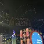 Perayaan Tahun Baru 2026 di Bundaran HI: Drone ‘Jakarta for Sumatra’ Hiasi Langit Jakarta