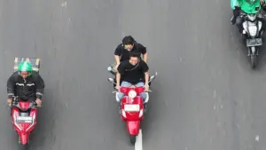 Kakorlantas Polri Gunakan Drone E-TLE di Cibubur untuk Tingkatkan Kepatuhan Berlalu Lintas Pengendara