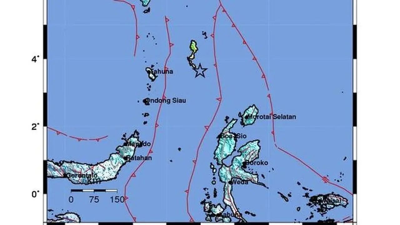 BMKG Koreksi Gempa Sulut Jadi M 6,4, Berpusat di Laut Dekat Melonguane