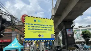 Jalan Haji Nawi Jaksel Jadi Satu Arah Hingga Juli 2026 Akibat Pembangunan Sistem Tata Air