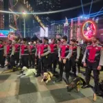 Baharkam Polri Kerahkan Unit K9 Sterilisasi Bundaran HI Amankan Malam Tahun Baru 2026