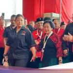 Megawati Hadiri Penutupan Rakernas PDIP di Ancol Didampingi Cucu Puan Maharani