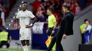 Diego Simeone Minta Maaf ke Vinicius Junior Usai Derby Madrid yang Memanas