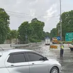 Genangan Air Masih Rendam Tol Sedyatmo KM 31+400, Lalin Menuju Bandara Soetta Melambat