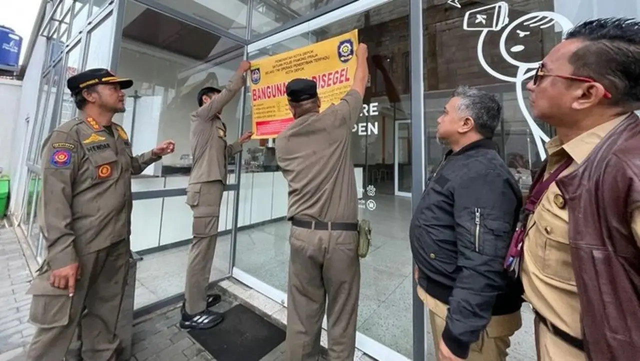 Kafe Tanpa Izin di Depok Disegel Satpol PP, Pelanggaran Perda Terungkap Kafe Tanpa Izin di Depok Disegel Satpol PP, Pelanggaran Perda Terungkap