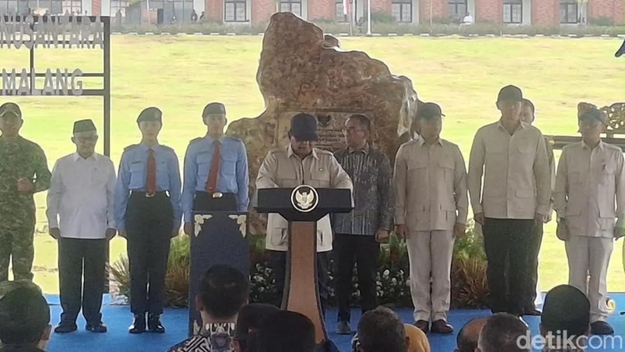 Presiden Prabowo Resmikan Kampus Baru SMA Taruna Nusantara di Malang, Jatim