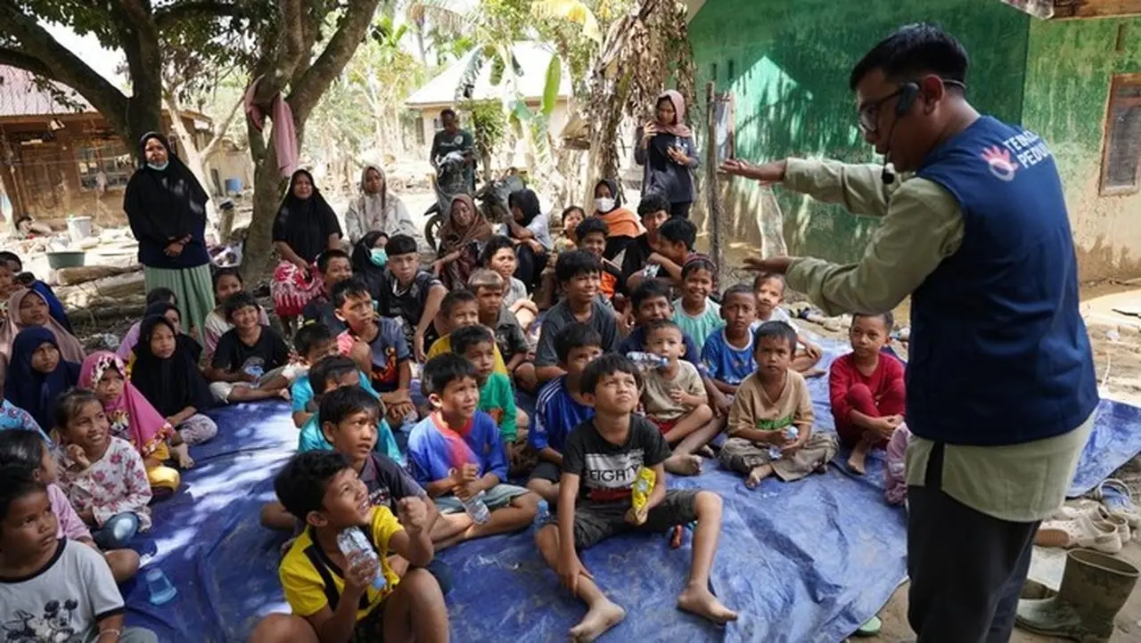 TelkomGroup Berikan Dukungan Psikologis dan Bantuan Kemanusiaan untuk Anak-anak Korban Bencana di Aceh Tamiang