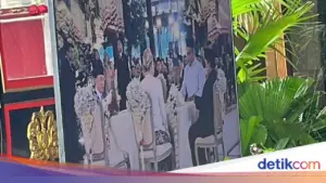 Prabowo dan Jokowi Kompak Jadi Saksi Pernikahan Sekpri Presiden di TMII