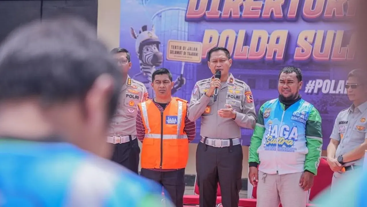 Dirgakkum Korlantas Polri Perkuat Sinergi dengan Komunitas Ojol dan Relawan di Polda Sultra Dirgakkum Korlantas Polri Perkuat Sinergi dengan Komunitas Ojol dan Relawan di Polda Sultra