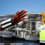 Truk Boks Terbalik di Tol Jagorawi Akibat Aquaplaning, Lalin Arah Jakarta Terganggu