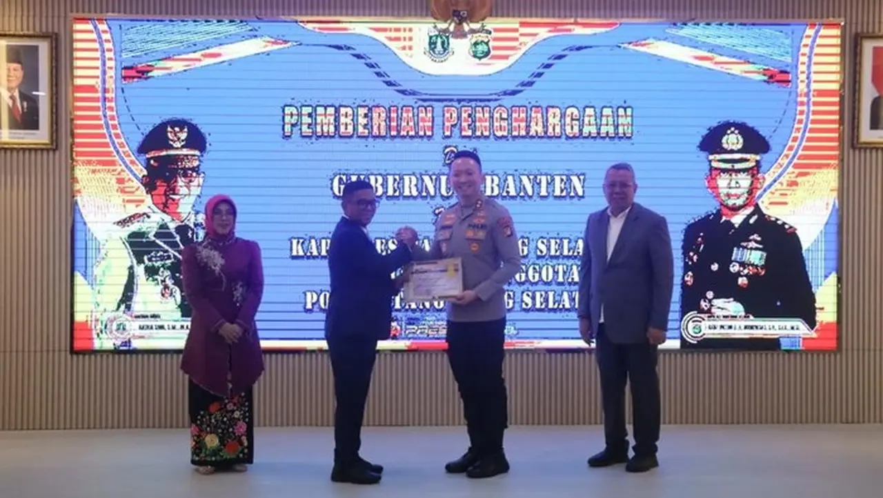 Program CETAR dan Siskamling Polres Tangsel Raih Penghargaan Bergengsi dari Gubernur Banten