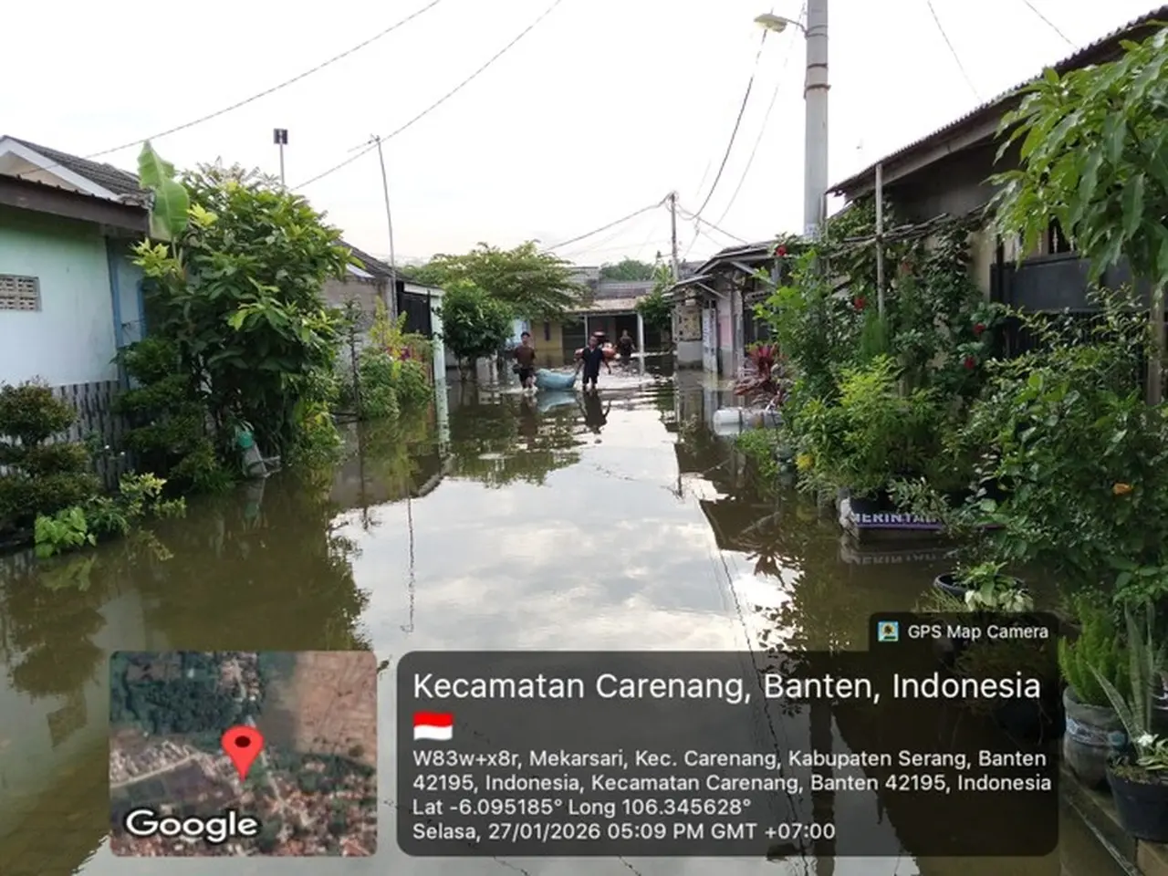 Banjir di Carenang dan Binuang Meluas, BPBD Kabupaten Serang Catat Ketinggian Air 1,2 Meter Banjir di Carenang dan Binuang Meluas, BPBD Kabupaten Serang Catat Ketinggian Air 1,2 Meter