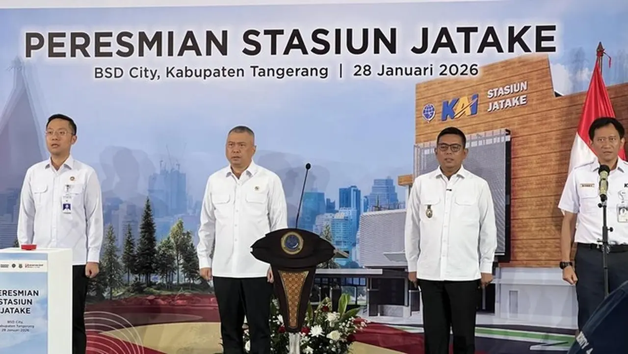 Menhub dan Gubernur Banten Resmikan Stasiun Jatake, Dorong Pengembangan Ekonomi Lokal Menhub dan Gubernur Banten Resmikan Stasiun Jatake, Dorong Pengembangan Ekonomi Lokal