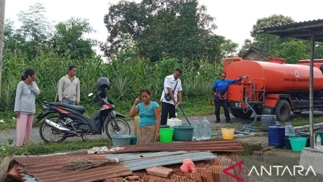 Kekeringan Landa Bondowoso Akibat Penurunan Curah Hujan, 149 KK Terdampak