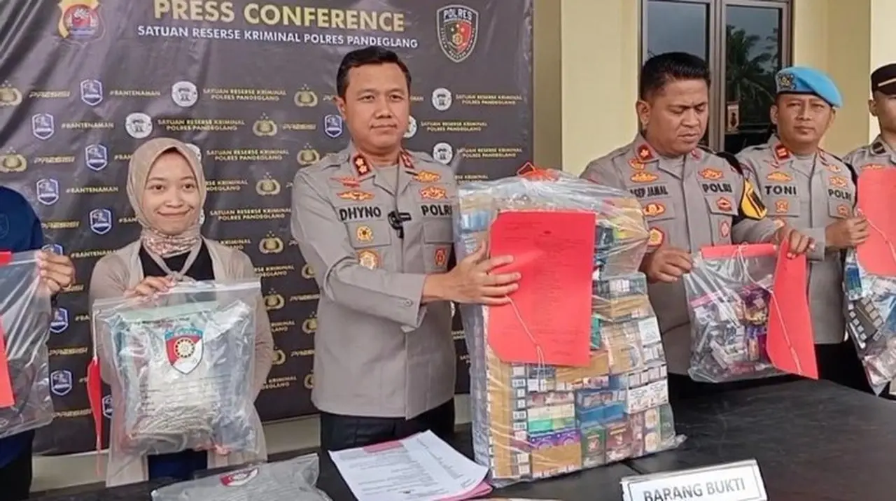 7 Perampok Minimarket di Pandeglang Dibekuk, Ratusan Bungkus Rokok Berbagai Merek Disita