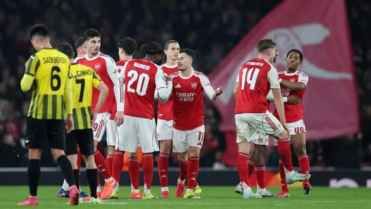 Dominasi Arsenal di Fase Grup Liga Champions: Rekor Sempurna dan Produktivitas Tertinggi