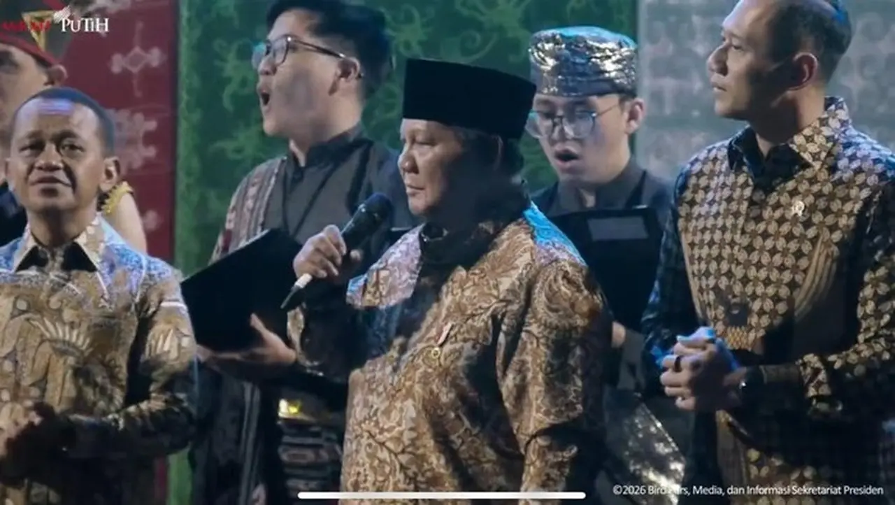 Prabowo Subianto Meriahkan Natal Nasional 2025 dengan Nyanyian ‘Sio Mama’ dan ‘O Ulate’