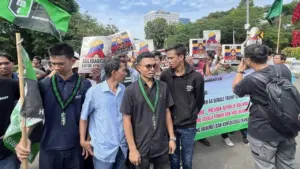 Buruh dan Mahasiswa Demo Kedubes AS, Tuntut Pembebasan Presiden Venezuela Maduro