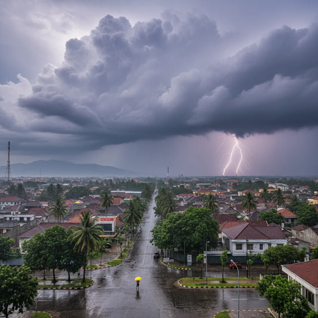 Peringatan Dini BMKG 25-26 Februari 2026: Hujan Lebat Peringatan Dini BMKG 25-26 Februari 2026: Hujan Lebat