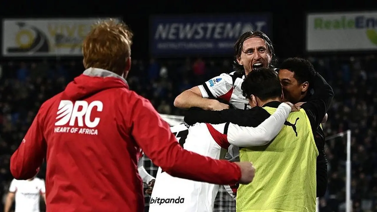 Luka Modric Cetak Gol Kemenangan, AC Milan Taklukkan Pisa 2-1 di Liga Italia