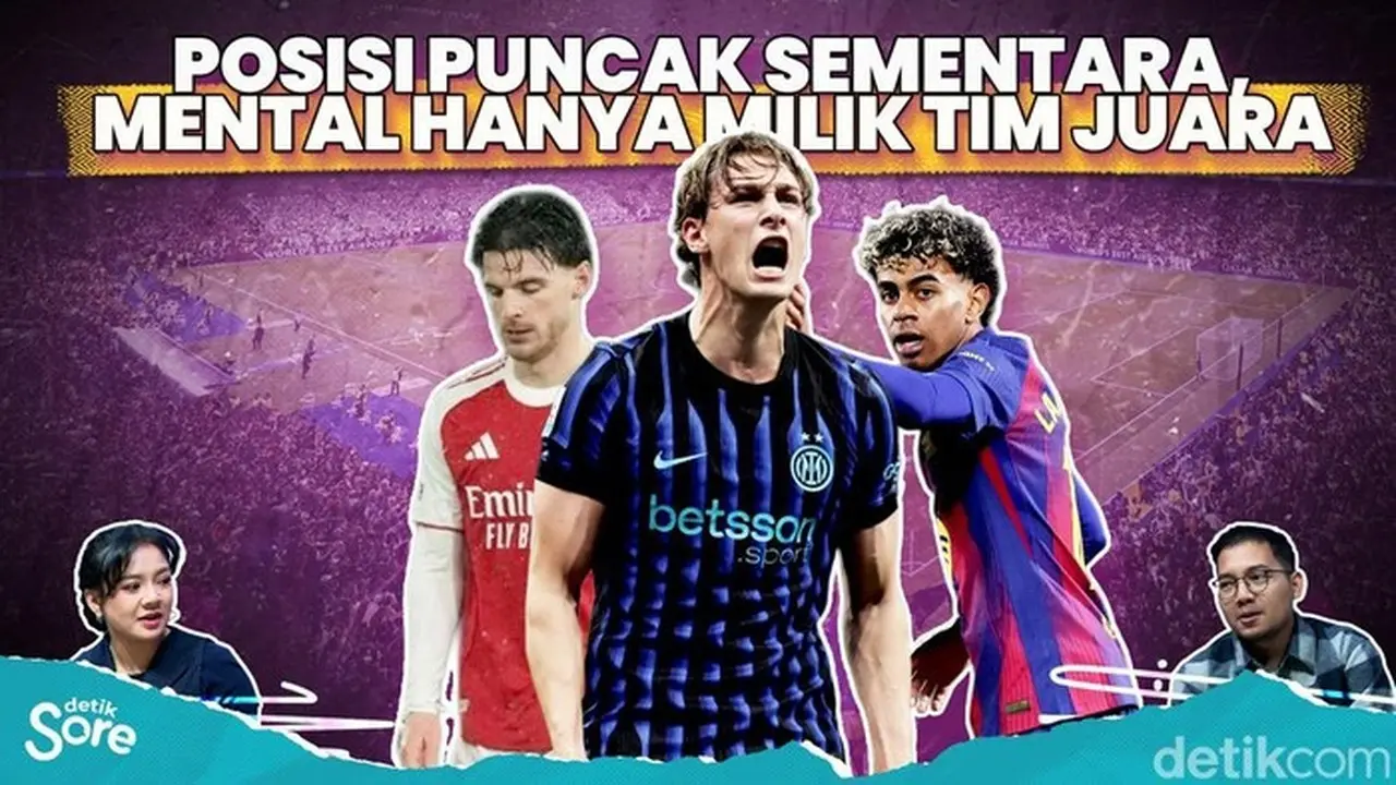 Arsenal Tertahan, Barcelona Tergelincir, Inter Milan Kokoh di Puncak Klasemen Serie A