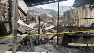 Gudang Dekorasi Ludes Terbakar di Cipadu Tangsel, Dugaan Korsleting Listrik