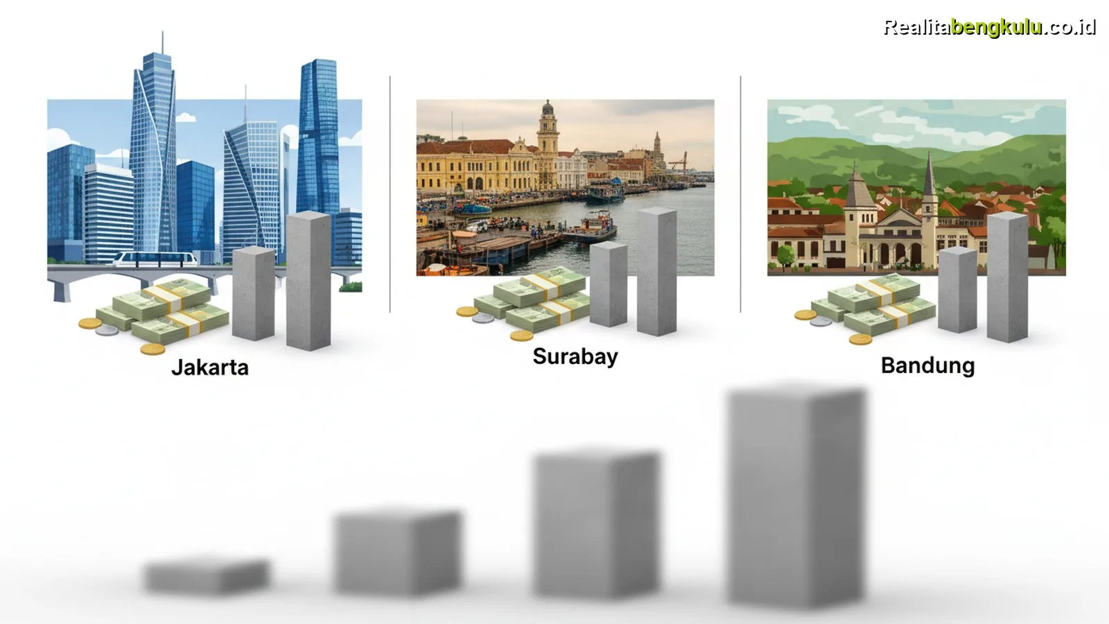Biaya Hidup Jakarta vs Surabaya vs Bandung 2026