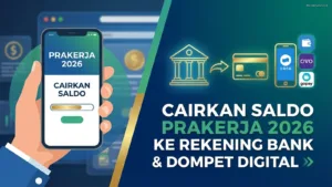 Cairkan Saldo Prakerja 2026 ke Rekening Bank & Dompet Digital