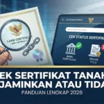 Cek Sertifikat Tanah Dijaminkan atau Tidak: Panduan Lengkap 2026