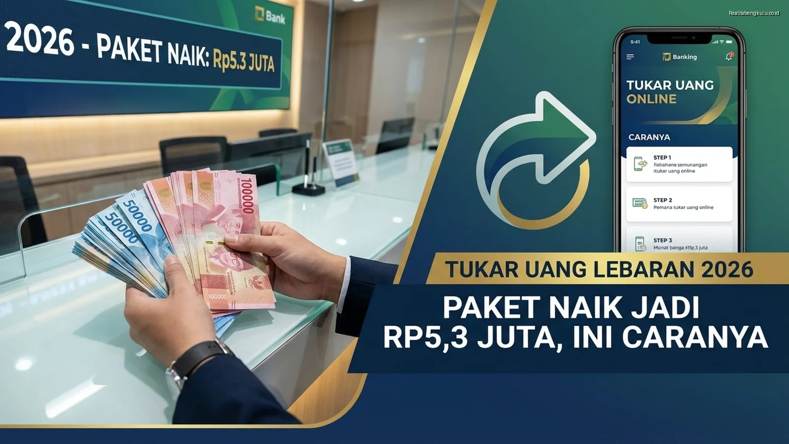 Tukar Uang Lebaran 2026: Paket Naik Jadi Rp5,3 Juta, Ini Caranya Tukar Uang Lebaran 2026: Paket Naik Jadi Rp5,3 Juta, Ini Caranya