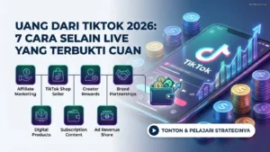 Uang dari TikTok 2026: 7 Cara Selain Live yang Terbukti Cuan