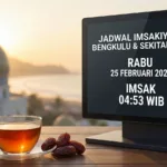 Waktu Imsak dan Jadwal Salat Bengkulu Hari Ini, Rabu 25 Februari 2026 (Ramadan Hari ke-7)