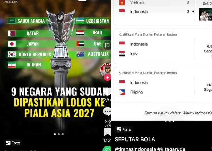 6 Negara yang Diprediksi Lolos ke Piala Asia 2027 Selain Indonesia 6 Negara yang Diprediksi Lolos ke Piala Asia 2027 Selain Indonesia