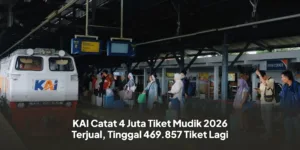 Mudik Lebaran 2026 – 4,7 Juta Tiket Kereta Api Ludes Terjual