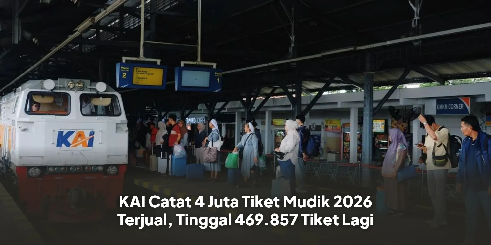 Mudik Lebaran 2026 – 4,7 Juta Tiket Kereta Api Ludes Terjual