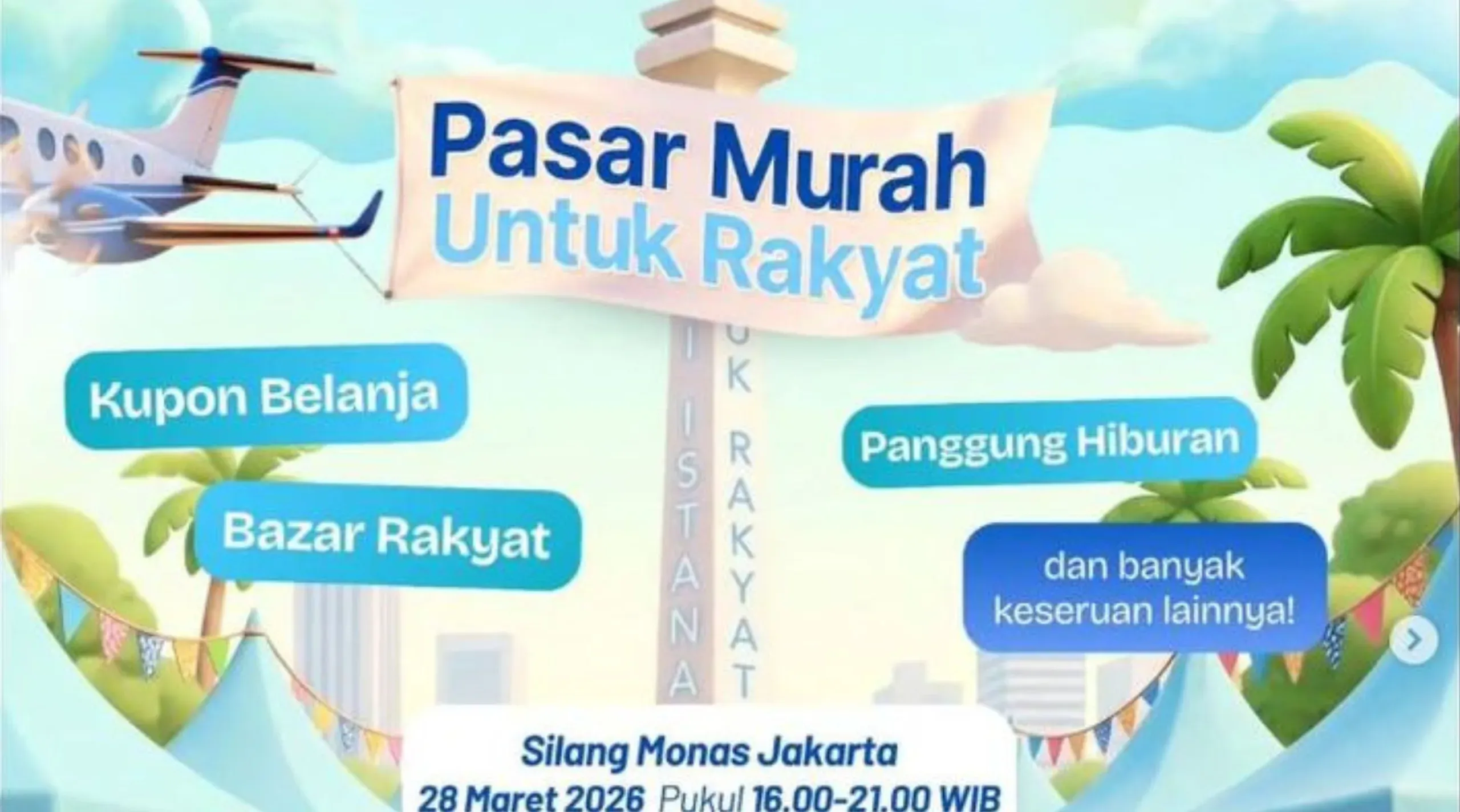 Pasar Murah Monas 2026 – 100 Ribu Warga Ramai Belanja Lebaran Pasar Murah Monas 2026 – 100 Ribu Warga Ramai Belanja Lebaran