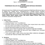 Pendaftaran Calon Hakim Agung 2026 – Komisi Yudisial Buka Peluang