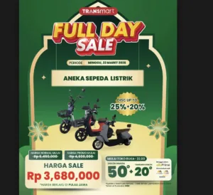 Sepeda Diskon Hingga 30% di Transmart Full Day Sale 2026